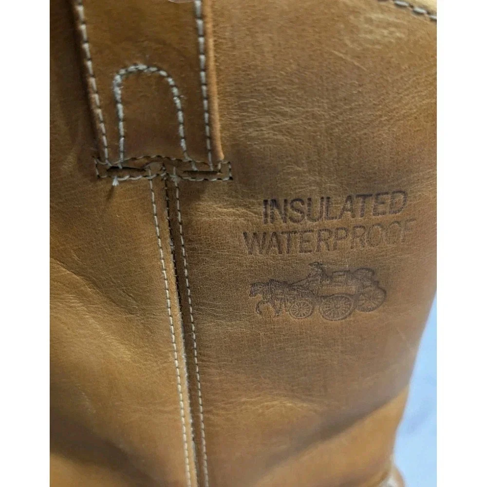 Northwestern Trading Co 2182 Insulated Waterproof Leather Work Boots Tan‎ Sz 7
